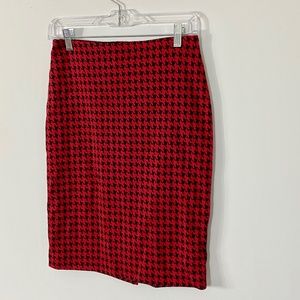 NWT New York & Co. Red/Black Skirt